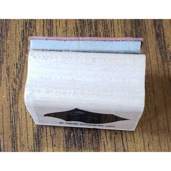 Stampin Up Black Abstract Bird 2 Inch Wood Mounted Rubber Stamp - Picture 4 of 8